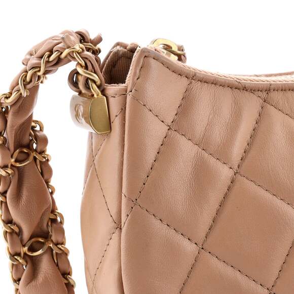 Chanel 19 Zip Hobo Clutch With Chain #240067C39B - Picture 6 of 7